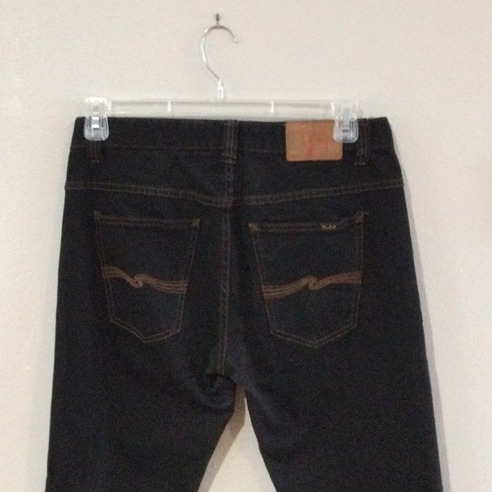 Nudie Slim Jim Black Jeans W 34 L33 - Picture 8 of 16